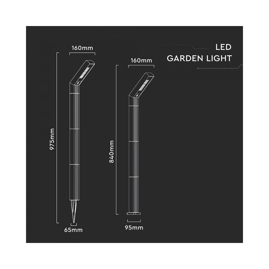 LED-aurinkovalaisin 2-in-1, 1,5 W, 3,7 V, IP65, 1500 mAh