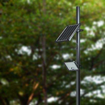 LED aurinkokennovalo anturilla LED/30W/6,4V 6400K 6000 mAh + kaukosäädin