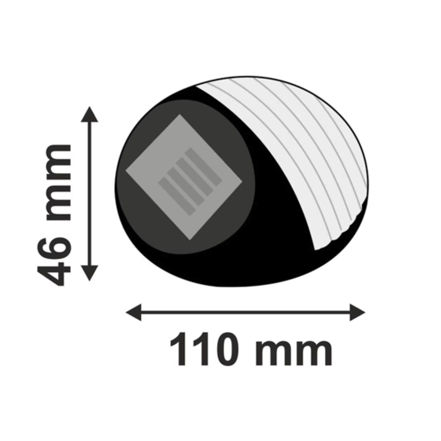 LED-aurinkovalaistus 2xLED/0,12W/1,2V 300 mAh 6500K IP44