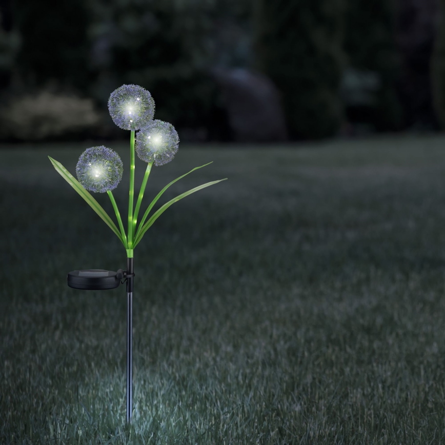 LED-aurinkovalaistus ALLIUM LED/1,2V 6500K 600 mAh IP44 musta