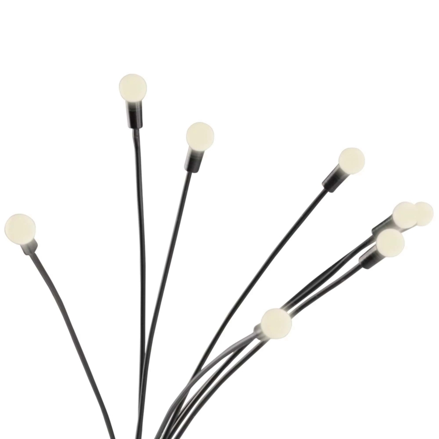 LED-aurinkovalaistus FIORINI 8xLED/1,2V 600 mAh IP44 musta