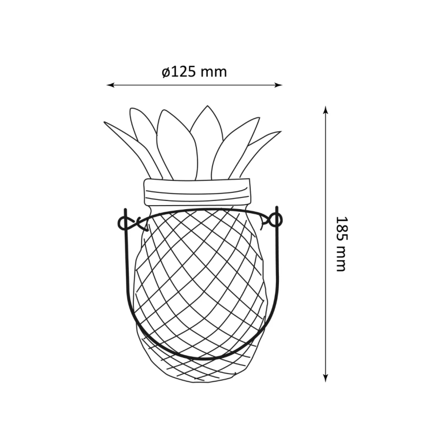 LED-aurinkovalaistus JAR LED/1,2V IP44 ananas