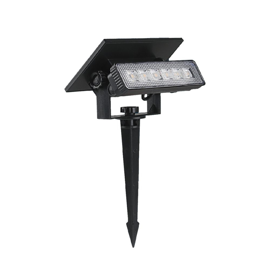 LED-aurinkovalaistus LED/0,9W/3,7V 3000K IP65 musta