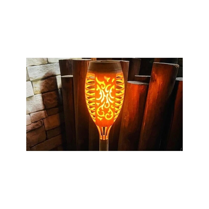 LED-aurinkovalaistus MINISPARK BAMBOO LED/1,8W/5,5V IP44 beige