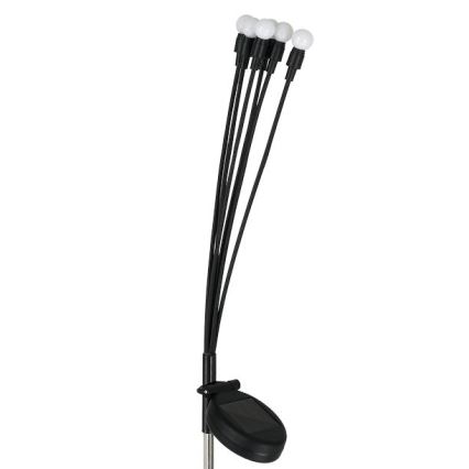 LED-aurinkovalaistus MULTI LED/0,06W/1,2V 150 mAh IP44 musta