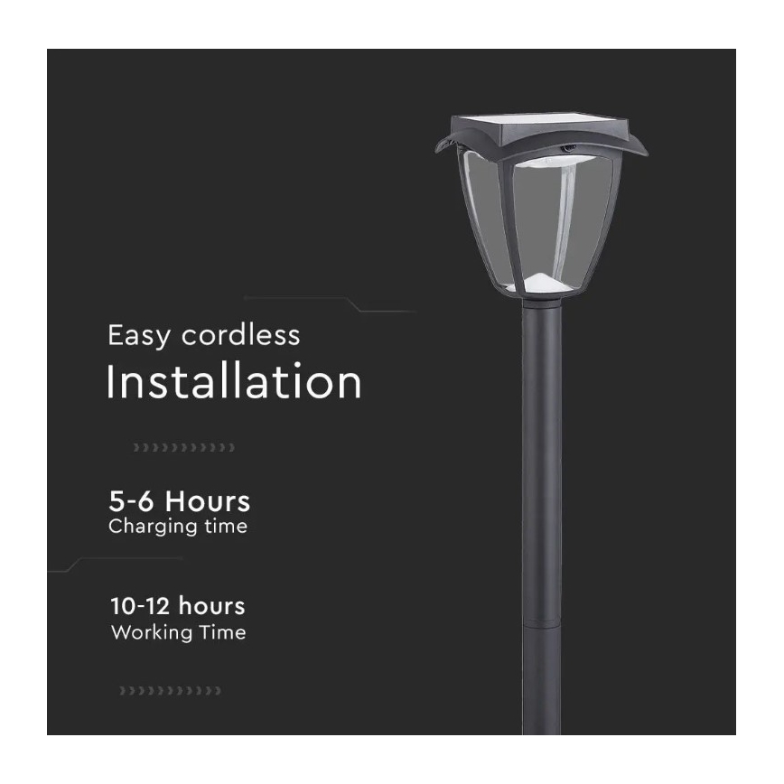 LED Aurinkovalo LED/2W/230V 93 cm 3000/6000K IP65