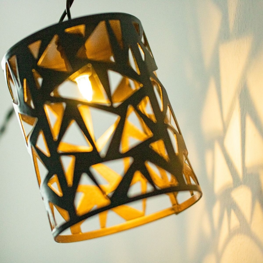 LED-aurinkovaloketju 10xE12/3,65m IP44 lämmin valkoinen