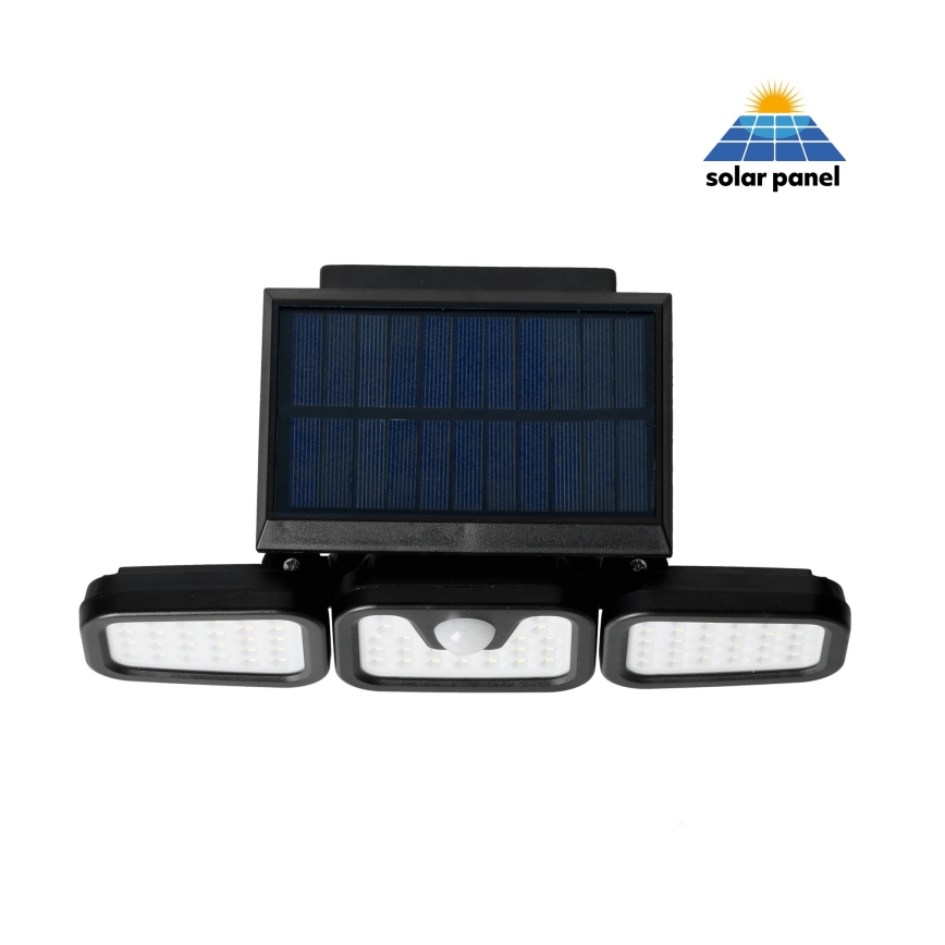 LED-aurinkovalonheitin anturilla LED/1,5W/3,7V 6000K IP44