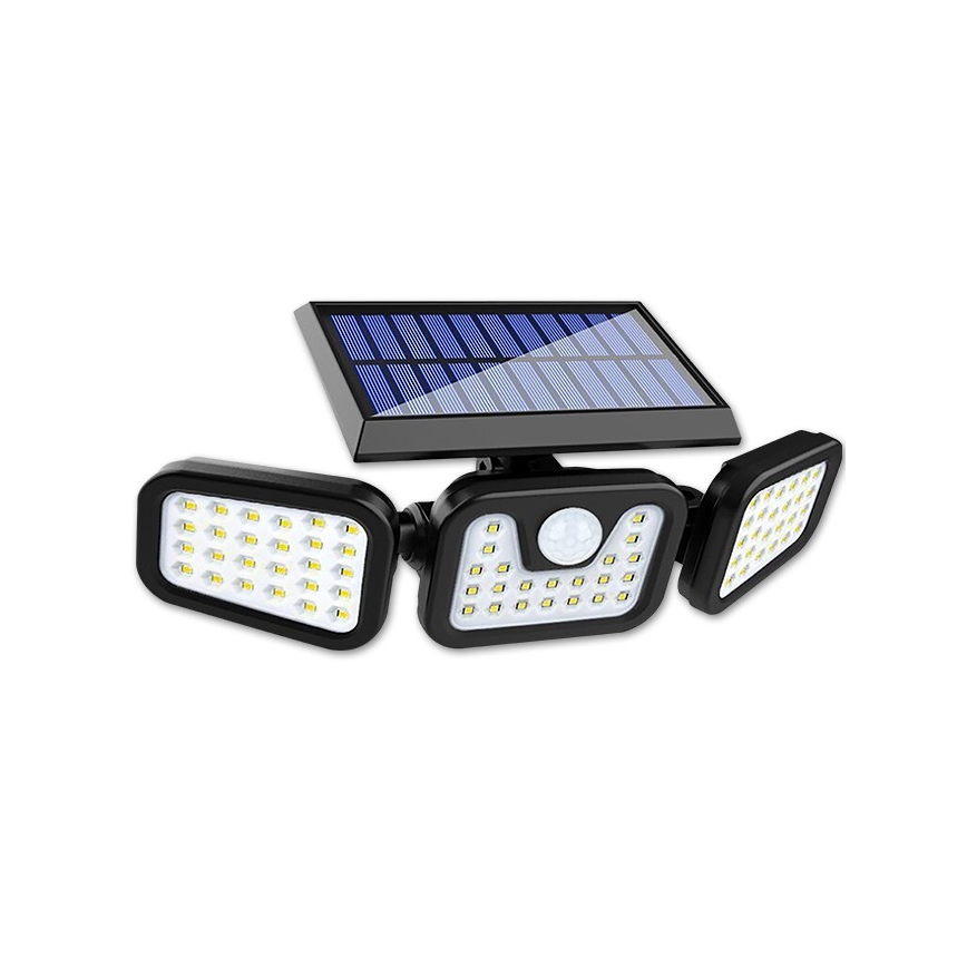 LED Joustava aurinko valonheitin anturilla LED/15W/3,7V IP54 4500K
