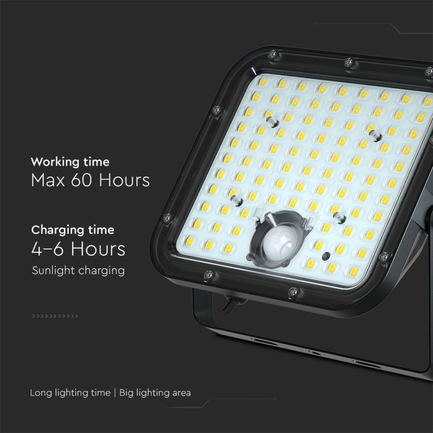 LED-aurinkovalonheitin anturilla LED/30W/6,4V 4000K + kauko-ohjaus