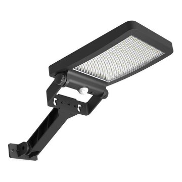 LED-aurinkovalonheitin anturilla LED/5W/3,7V 4000K IP54 musta