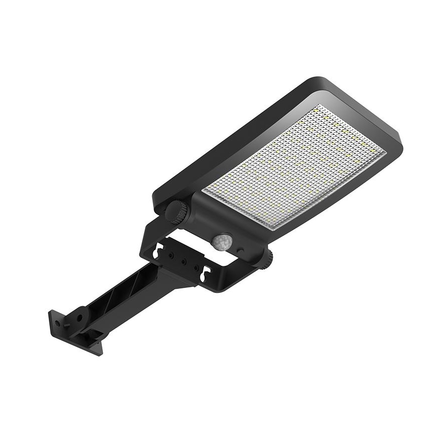LED-aurinkovalonheitin anturilla LED/5W/3,7V 4000K IP54 musta