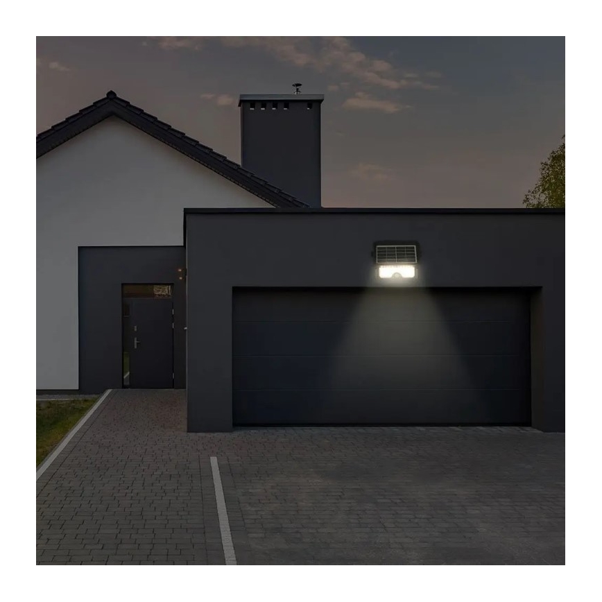 LED Aurinkovalonheitin anturilla LED/5W/3,7V IP65 4000K