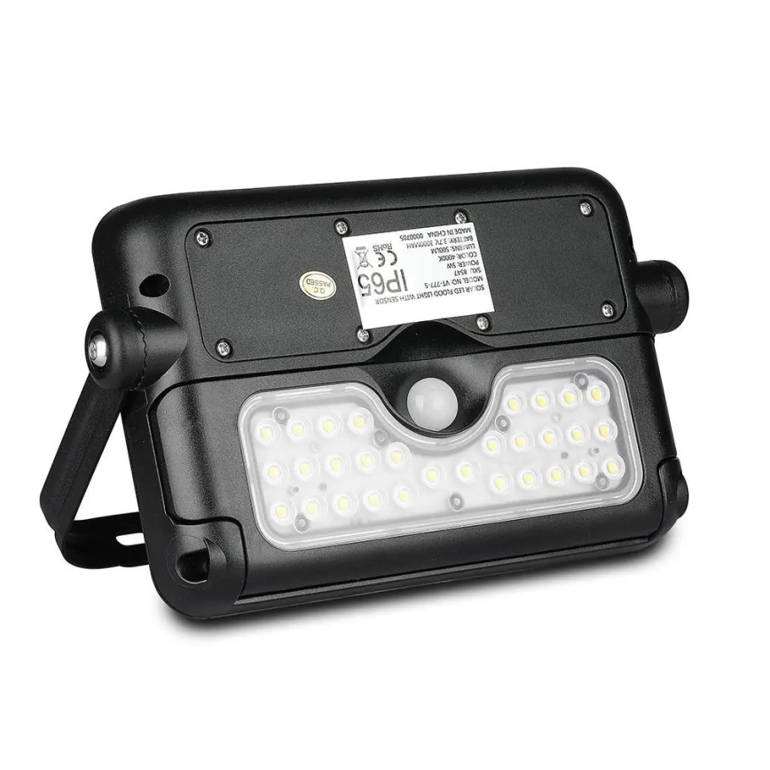LED Aurinkovalonheitin anturilla LED/5W/3,7V IP65 4000K