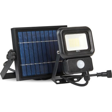 LED-aurinkovalonheitin anturilla ulkokäyttöön LED/10W/3,7V 6500K IP65