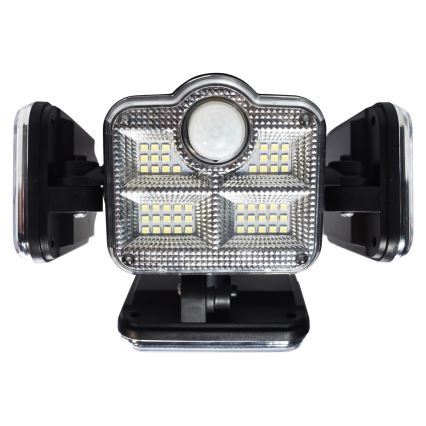 LED Aurinkovalonheitin liike- ja hämärätunnistimella LED/30W/3,7V 2400 mAh IP47 + kauko-ohjaus