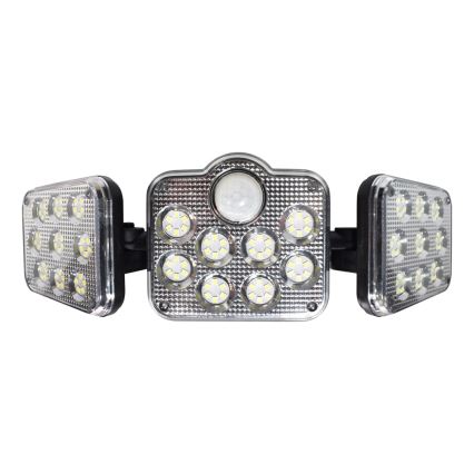 LED Aurinkovalonheitin liike- ja hämärätunnistimella LED/20W/3,7V 1200 mAh IP44 + kauko-ohjaus