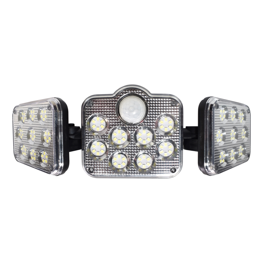 LED Aurinkovalonheitin liike- ja hämärätunnistimella LED/20W/3,7V 1200 mAh IP44 + kauko-ohjaus