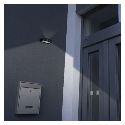 LED Aurinkovalonheitin liiketunnistimella LED/3,7V 1200mAh 4000K IP65 musta