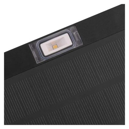 LED Aurinkovalonheitin liiketunnistimella LED/3,7V 1200mAh 4000K IP65 musta
