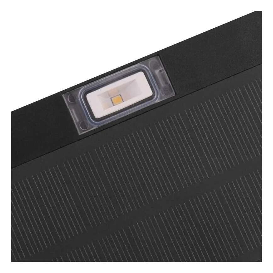 LED Aurinkovalonheitin liiketunnistimella LED/3,7V 1200mAh 4000K IP65 musta
