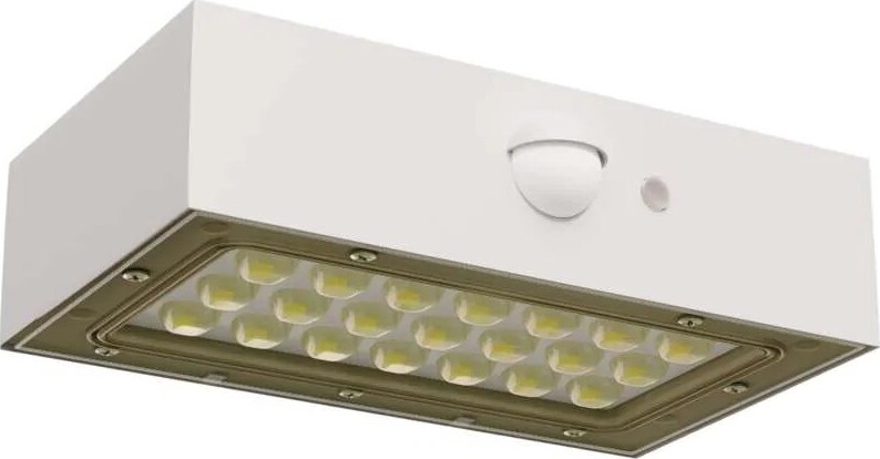 LED Aurinkovalonheitin liiketunnistimella LED/3,7V 1200mAh 4000K IP65 valkoinen