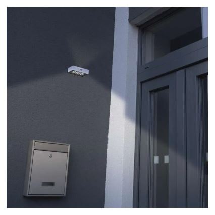 LED Aurinkovalonheitin liiketunnistimella LED/3,7V 1200mAh 4000K IP65 valkoinen