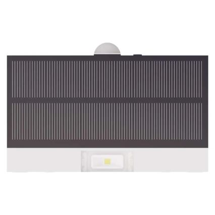 LED Aurinkovalonheitin liiketunnistimella LED/3,7V 1200mAh 4000K IP65 valkoinen