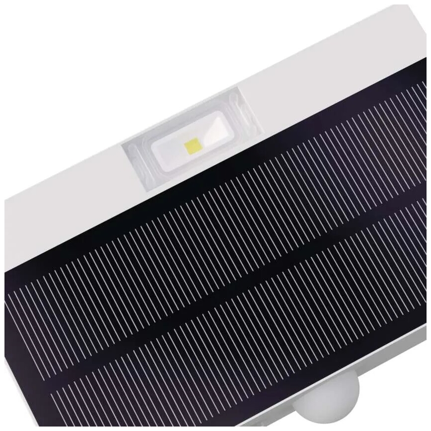 LED Aurinkovalonheitin liiketunnistimella LED/3,7V 1200mAh 4000K IP65 valkoinen