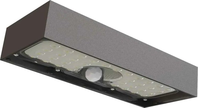 LED Aurinkovalonheitin liiketunnistimella LED/3,7V 3000mAh 4000K IP65 musta