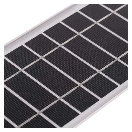LED Aurinkovalonheitin liiketunnistimella LED/3,7V 3000mAh 4000K IP65 musta