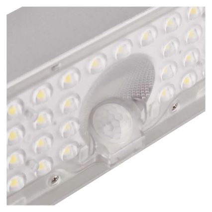 LED Aurinkovalonheitin liiketunnistimella LED/3,7V 3000mAh 4000K IP65 valkoinen