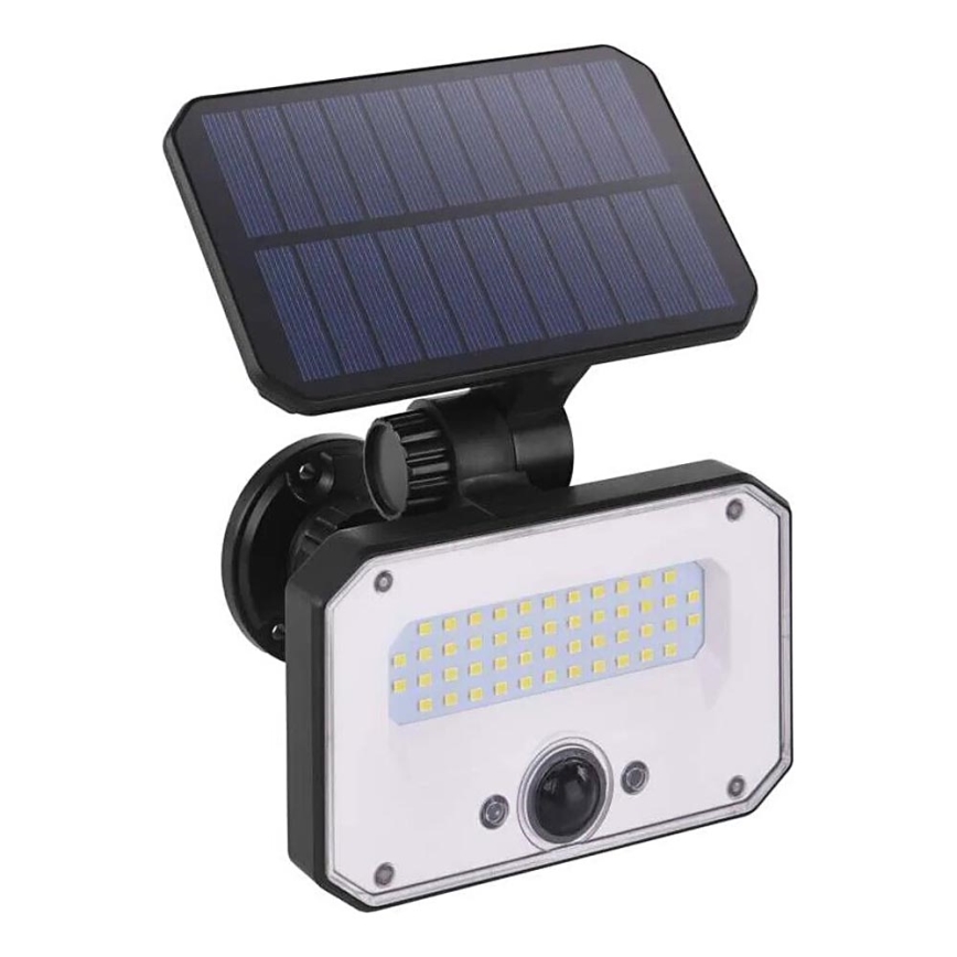 LED Aurinkovalonheitin liiketunnistimella SPILO LED/3,7V 3600mAh 3000K IP54 + kauko-ohjaus