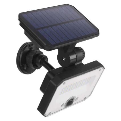 LED Aurinkovalonheitin liiketunnistimella SPILO LED/3,7V 3600mAh 3000K IP54 + kauko-ohjaus
