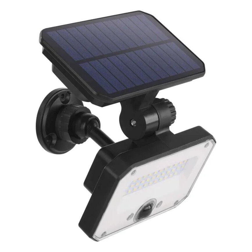 LED Aurinkovalonheitin liiketunnistimella SPILO LED/3,7V 3600mAh 3000K IP54 + kauko-ohjaus