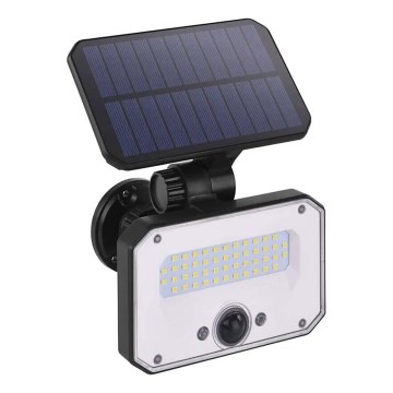 LED Aurinkovalonheitin liiketunnistimella SPILO LED/3,7V 3600mAh 4000K IP54 + kauko-ohjaus