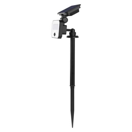 LED Aurinkovalonheitin liiketunnistimella SPILO LED/3,7V 3600mAh 4000K IP54 + kauko-ohjaus
