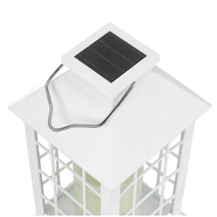LED Aurinkovoimariippuvalo LED/0,02W/1,2V 1xAA 2700K IP44 200 mAh valkoinen