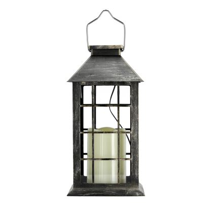 LED Aurinkovoimariippuvalo LED/0,02W/1,2V 1xAA 2700K IP44 200 mAh patina