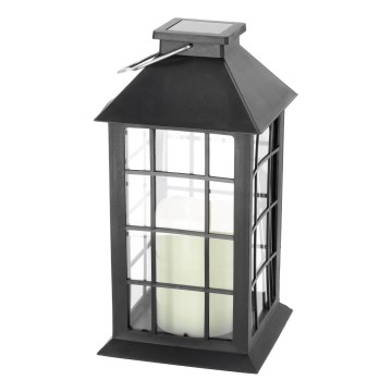 LED Aurinkovoimariippuvalo LED/0,02W/1,2V 2700K IP44 musta