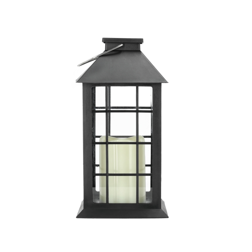 LED Aurinkovoimariippuvalo LED/0,02W/1,2V 2700K IP44 musta