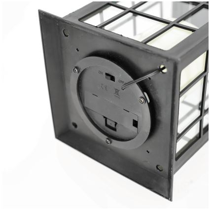 LED Aurinkovoimariippuvalo LED/0,02W/1,2V 2700K IP44 musta