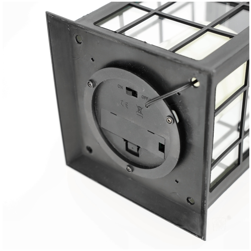 LED Aurinkovoimariippuvalo LED/0,02W/1,2V 2700K IP44 musta
