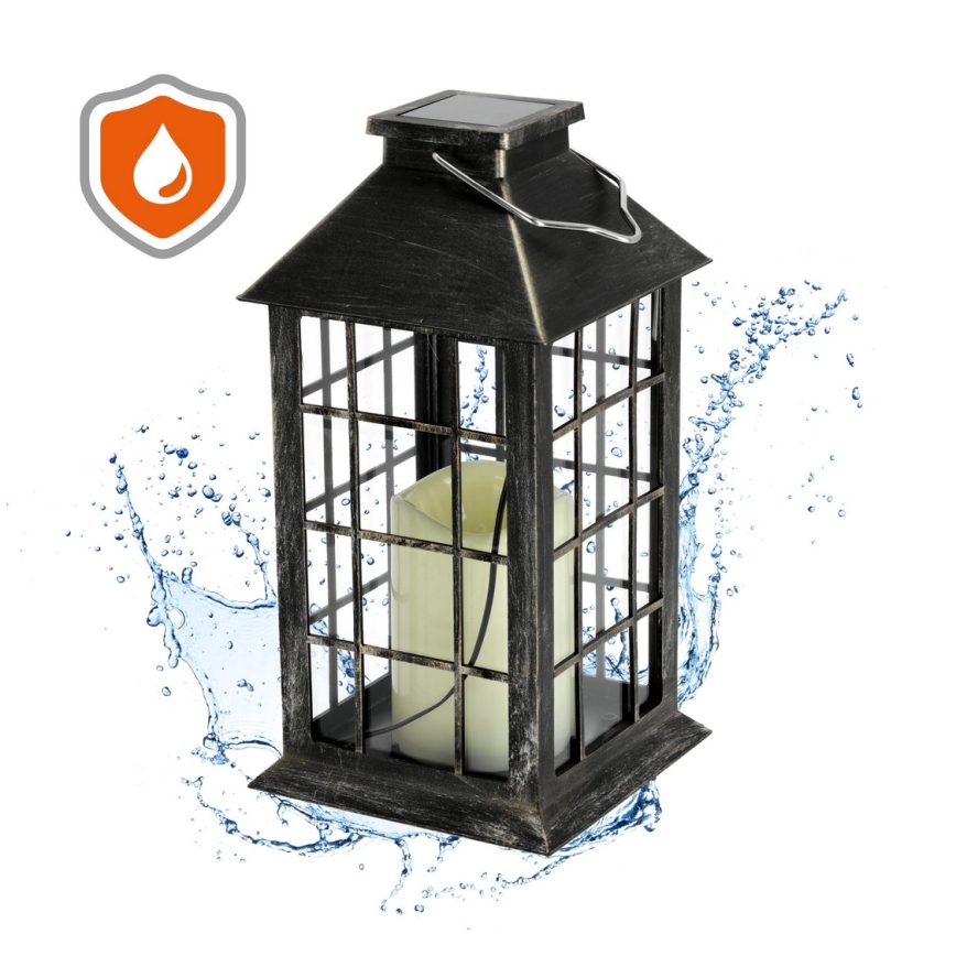 LED Aurinkovoimariippuvalo LED/0,02W/1,2V 2700K IP44 patina