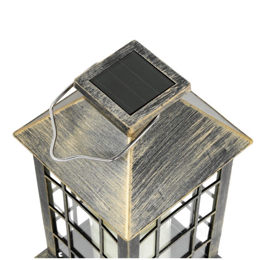 LED Aurinkovoimariippuvalo LED/0,02W/1,2V 2700K IP44 patina