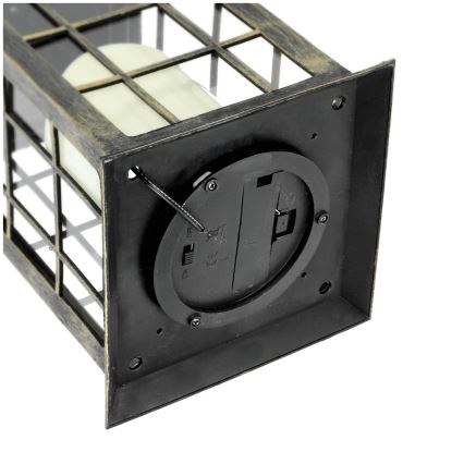 LED Aurinkovoimariippuvalo LED/0,02W/1,2V 2700K IP44 patina