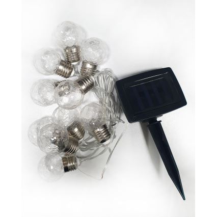 LED Aurinkokennoketju 10xLED/1,2V 2,2 m IP44