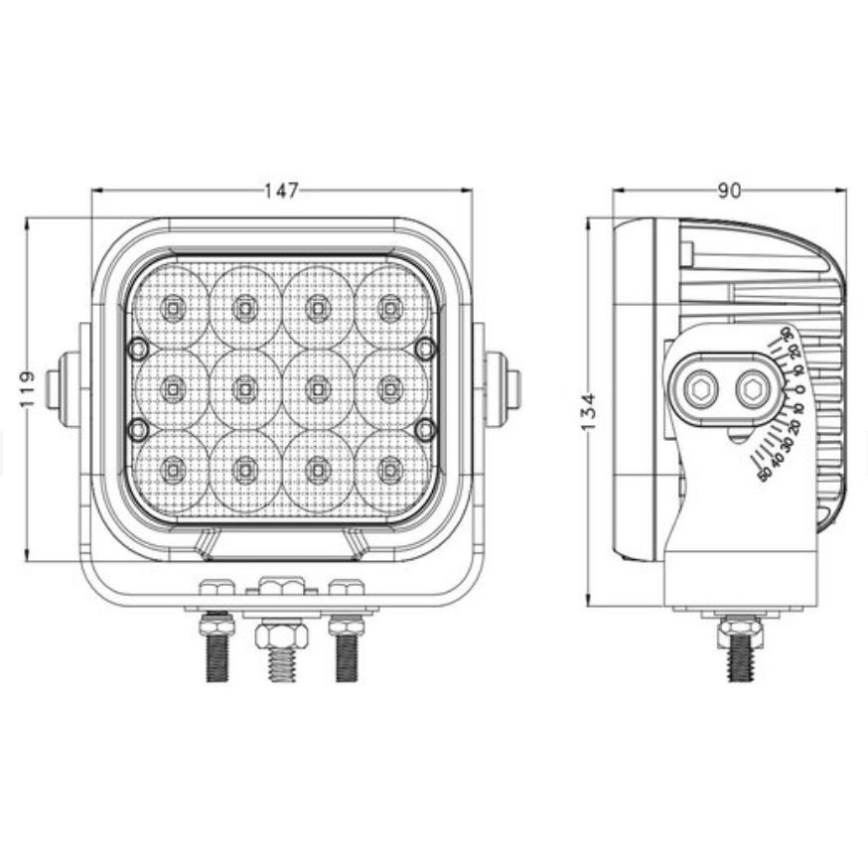 LED-auton kohdevalo OSRAM LED/120W/10-30V IP68 5700K