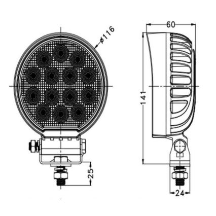 LED-auton kohdevalo OSRAM LED/56W/10-30V IP68 5700K