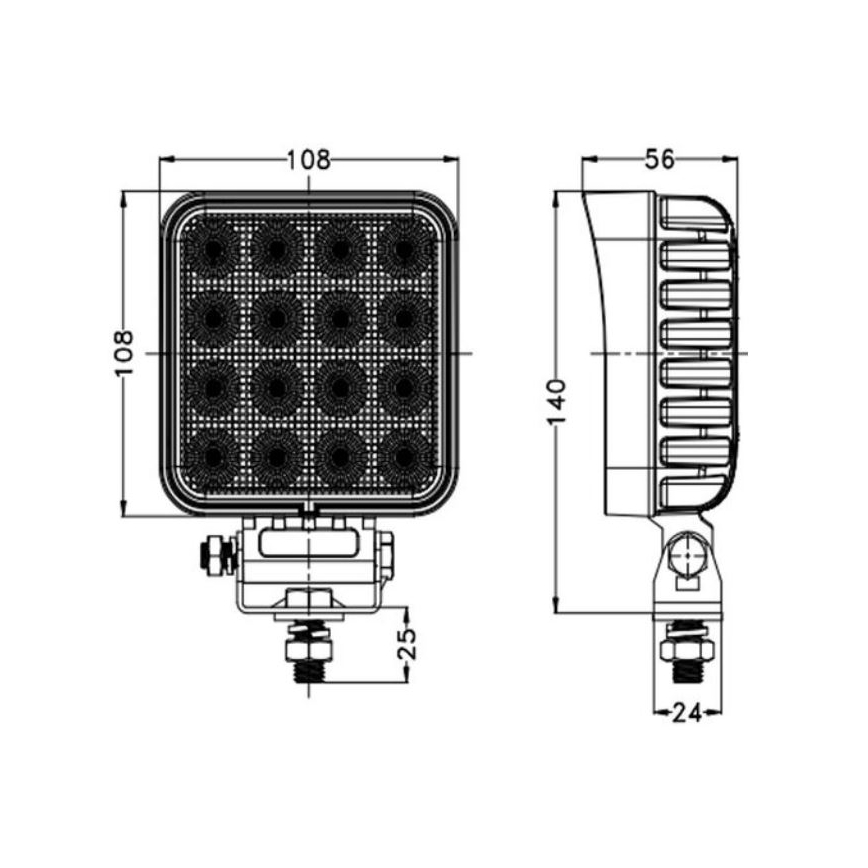 LED-auton kohdevalo OSRAM LED/64W/10-30V IP68 5700K